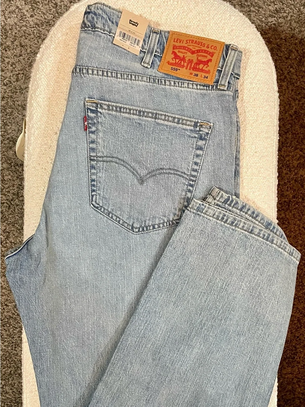 Levi's 559™ Men’s Light Blue 38x34 Relaxed Fit Jeans